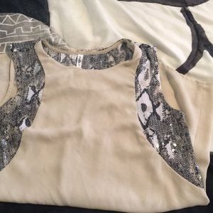 Maurice's snake print small blouse